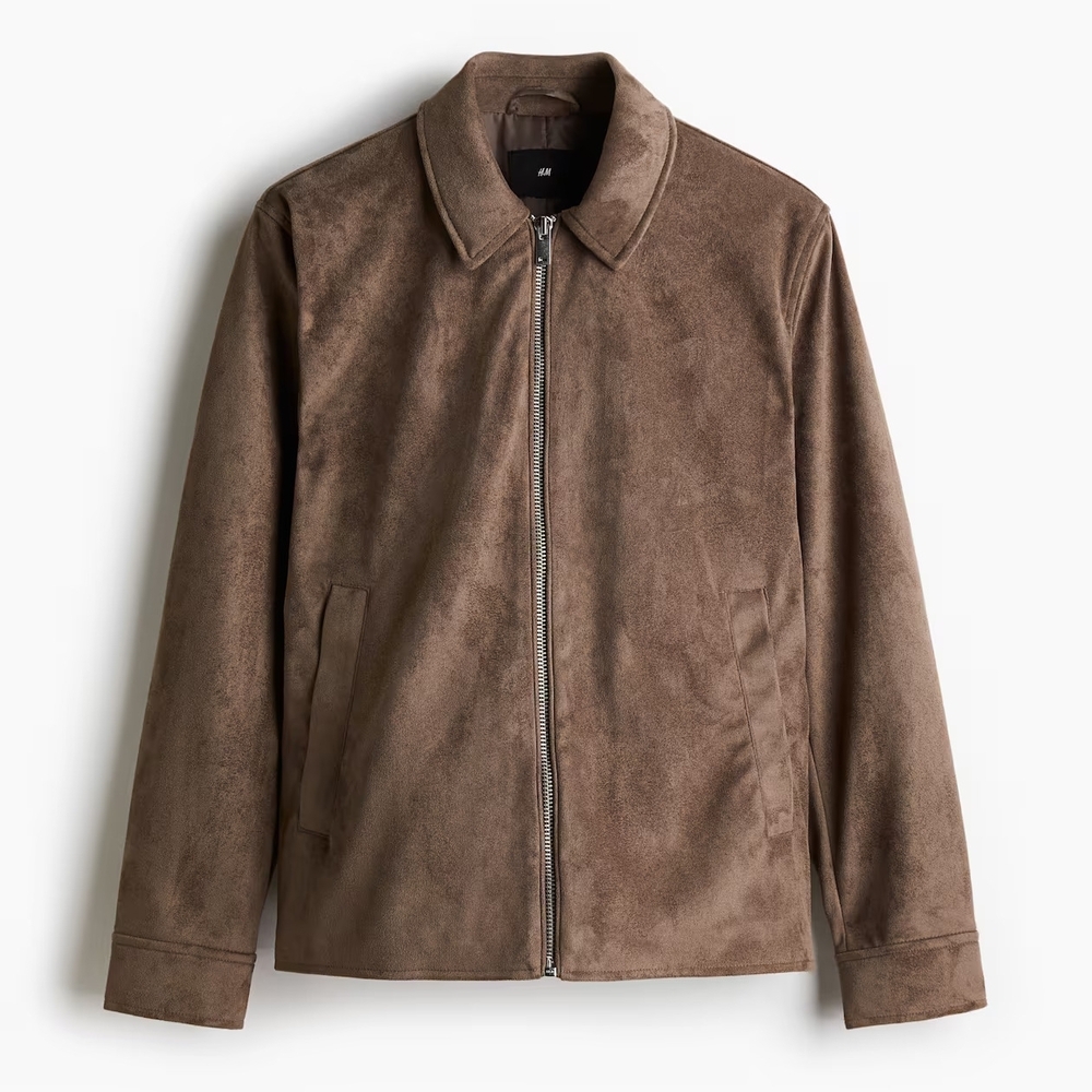 H&M Men's Dark Beige Jacket Size Small NWT